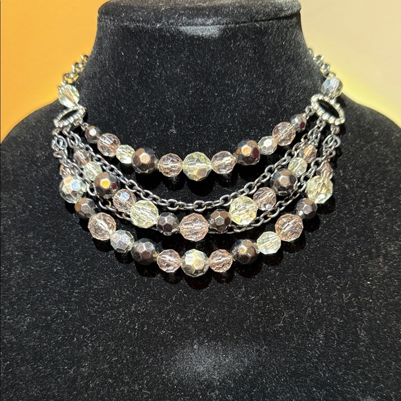 Elegant Multi-Layered Beaded Necklace - Picture 2 of 7
